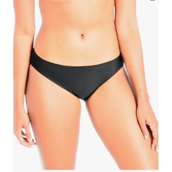 All in Motion Women's Coverage Hipster Bikini Bottom Black Size Medium - Picture 1 of 6
